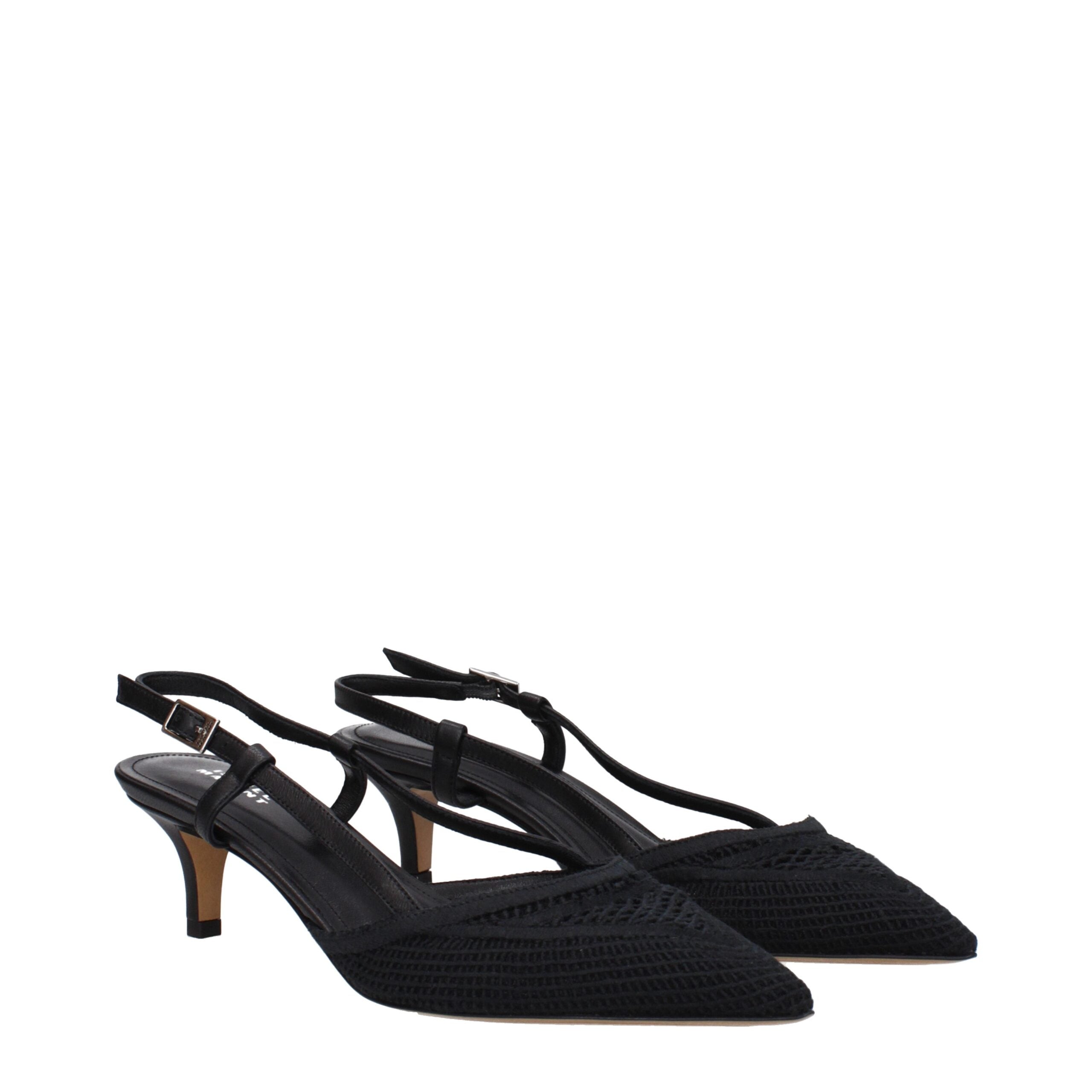 Isabel Marant Black Fabric Mid Heel Pumps Isabel Marant