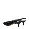 Isabel Marant Black Fabric Mid Heel Pumps Isabel Marant