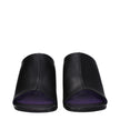 Stella McCartney Black Leather Stiletto Heels Sandals Stella McCartney