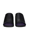 Stella McCartney Black Leather Stiletto Heels Sandals Stella McCartney