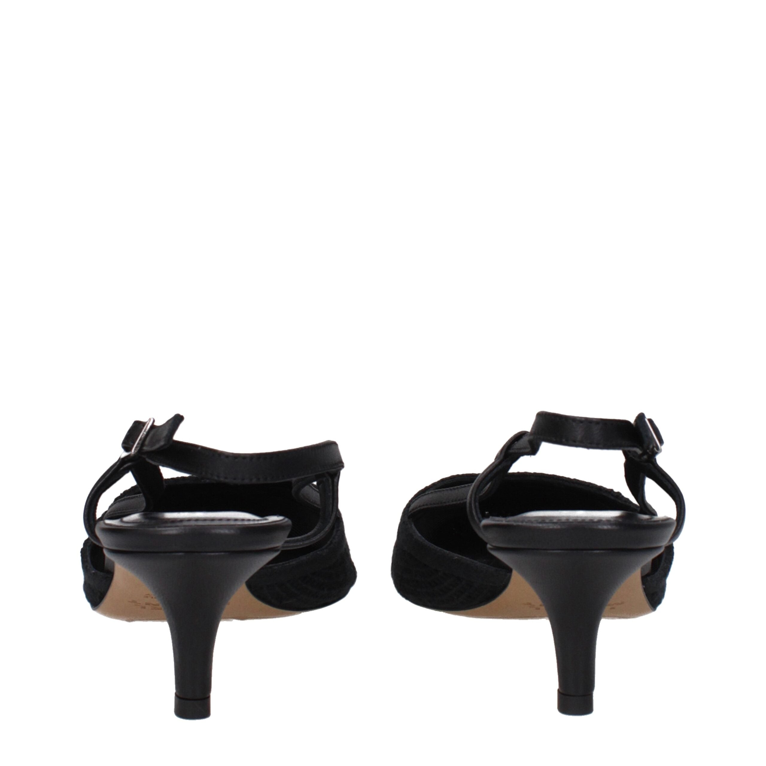 Isabel Marant Black Fabric Mid Heel Pumps Isabel Marant