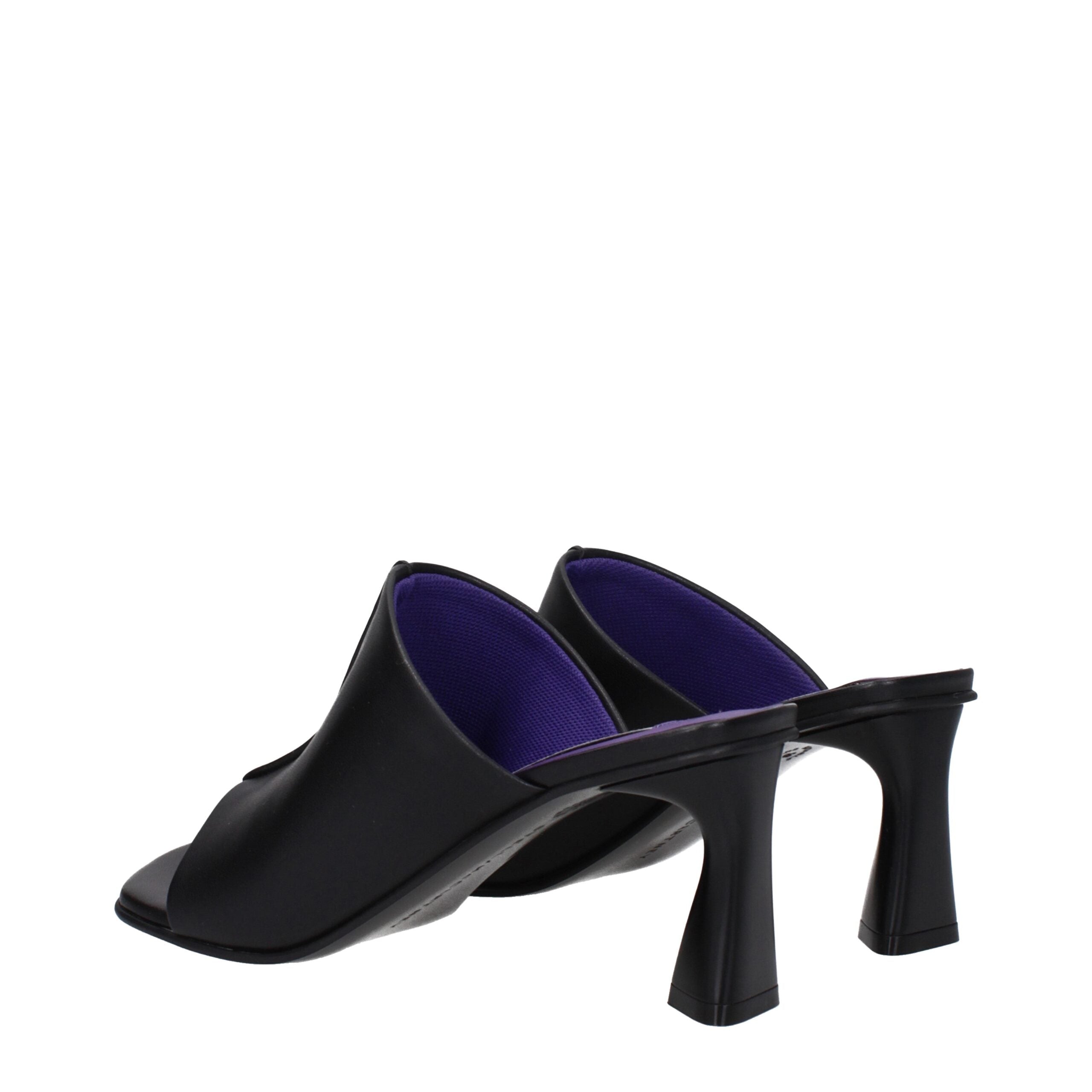 Stella McCartney Black Leather Stiletto Heels Sandals Stella McCartney