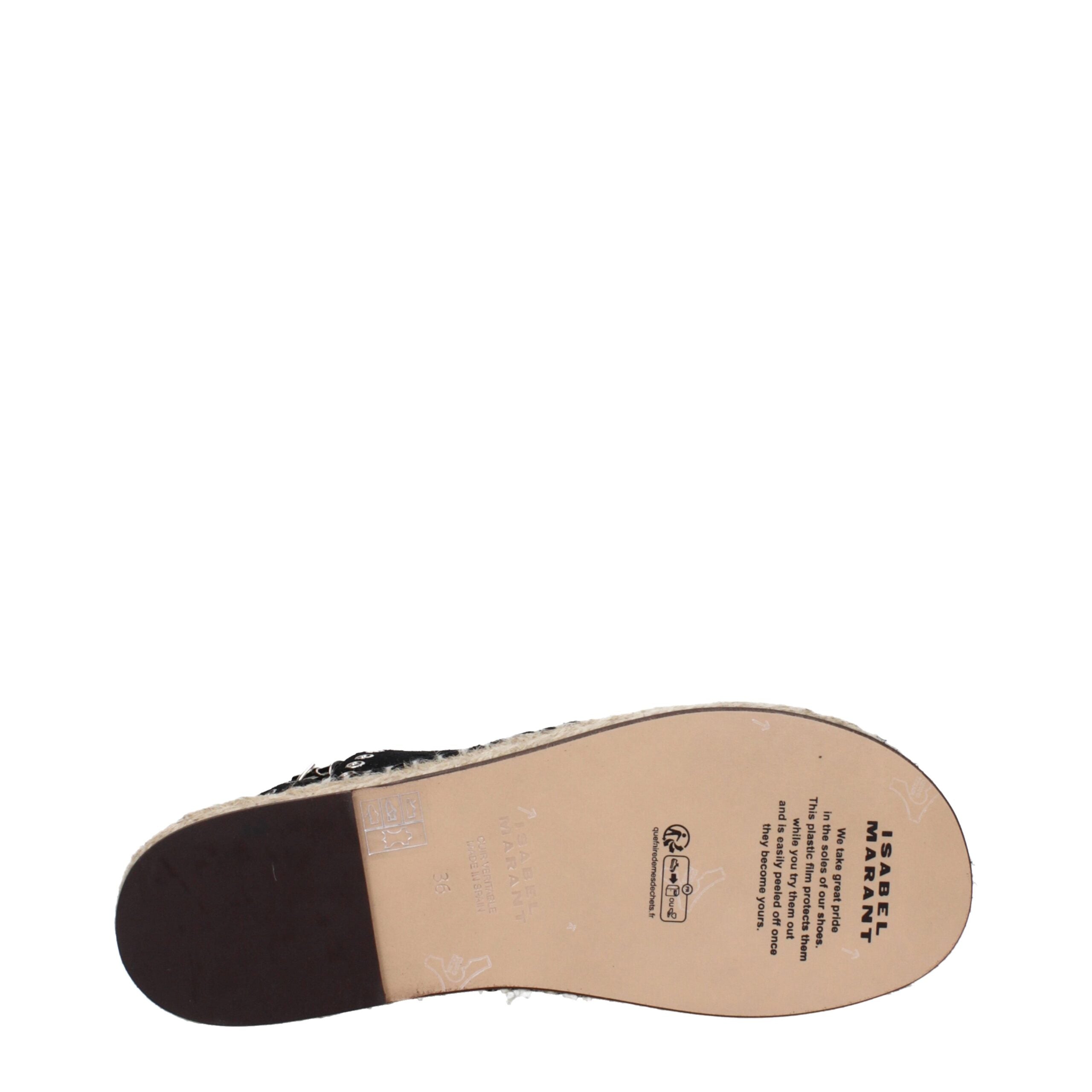 Isabel Marant Black Leather Flat Sandals Isabel Marant