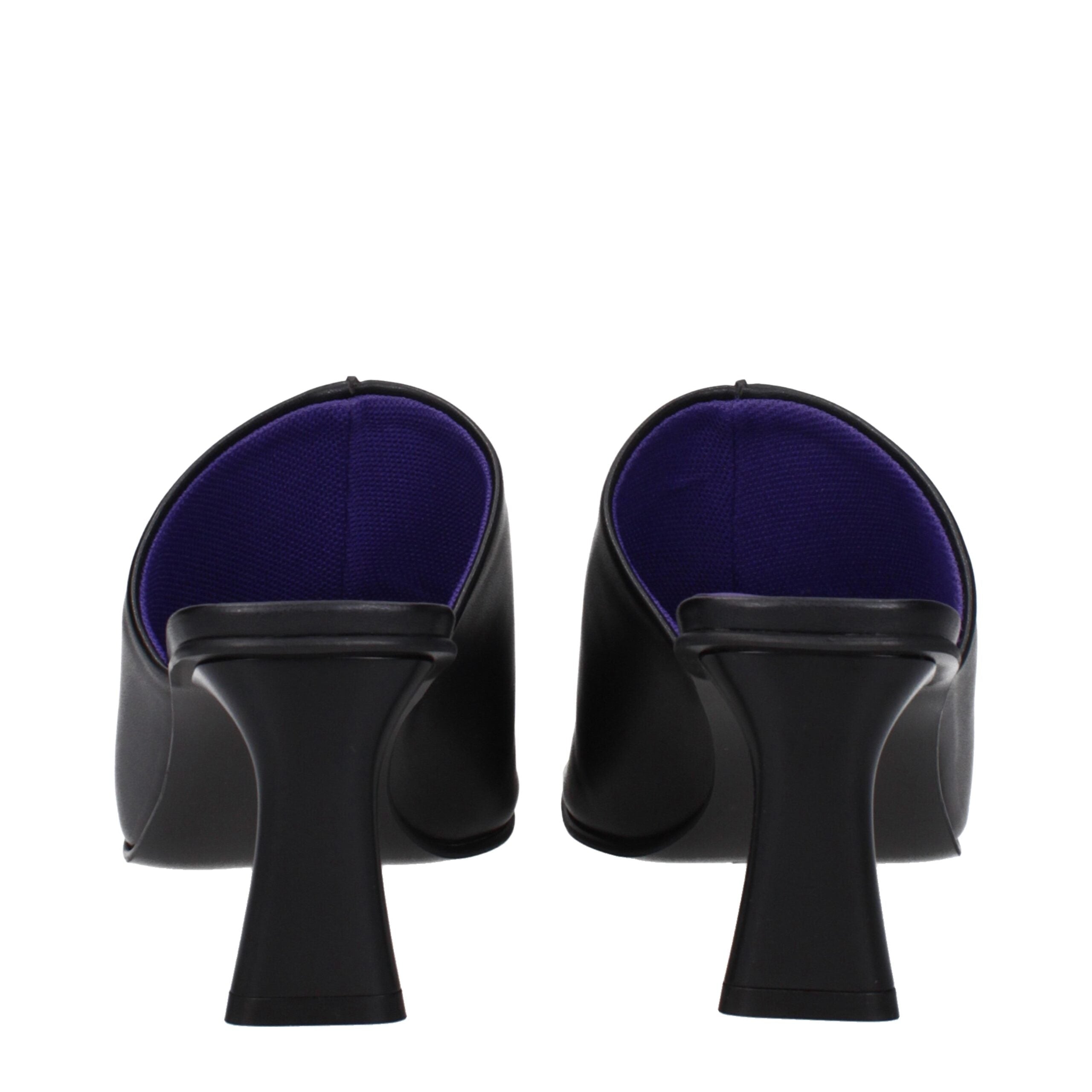 Stella McCartney Black Leather Stiletto Heels Sandals Stella McCartney