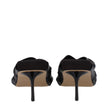 Stella McCartney Black Leather Stiletto Heels Sandals Stella McCartney