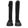 Max Mara Black Fabric Lace-Up Boots Max Mara