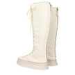 Max Mara Beige Fabric Lace-Up Boots Max Mara