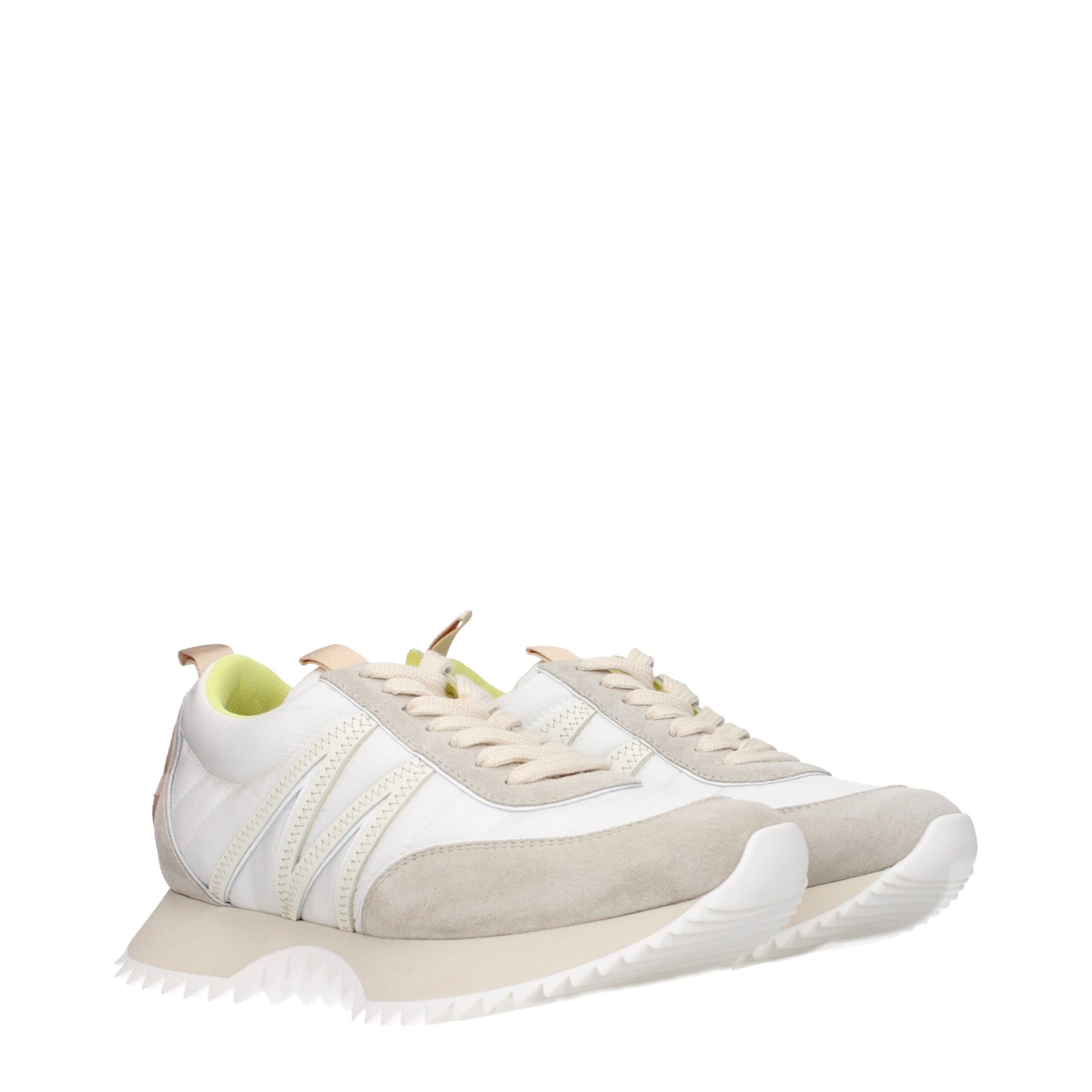 Moncler Beige Fabric Low Tops Moncler