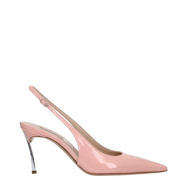 Casadei Pink Leather High Heel Pumps Casadei