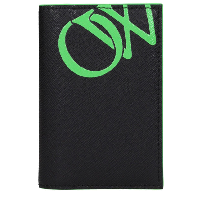 Off-White Black Leather Cardholders Off-White