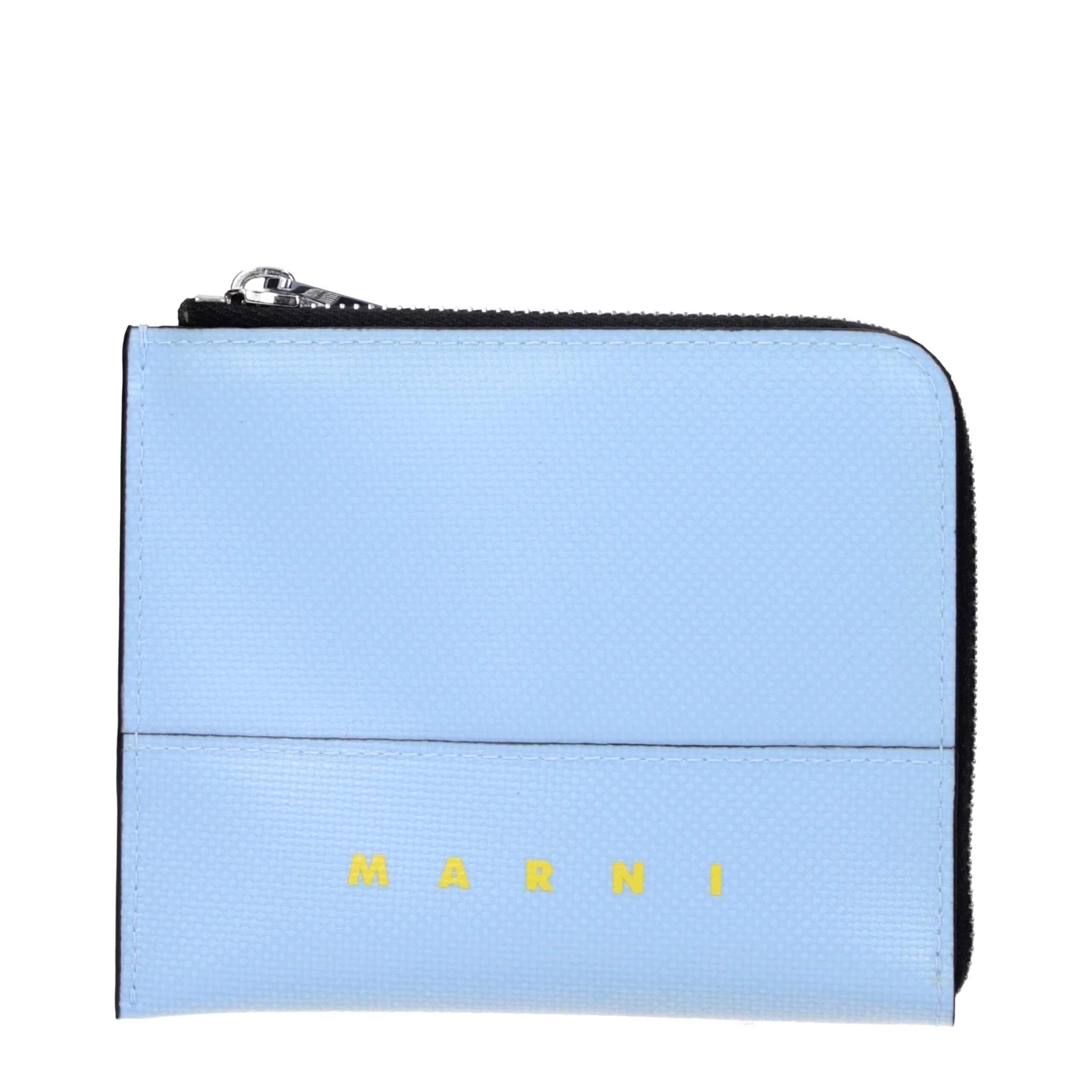 Marni Blue Polyethylene Wallets Marni