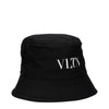 Valentino Garavani Black Cotton Bucket Hats Valentino Garavani