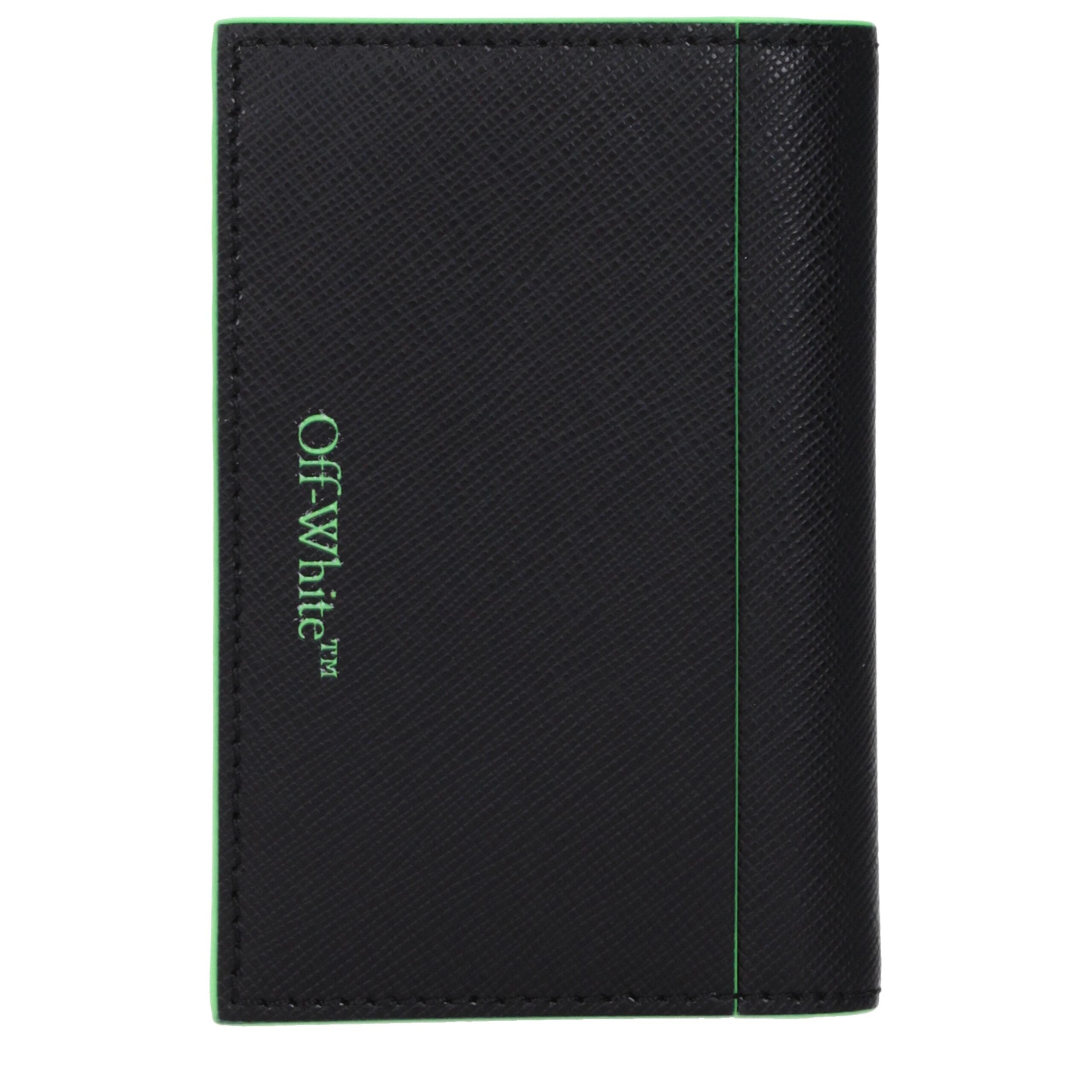 Off-White Black Leather Cardholders Off-White