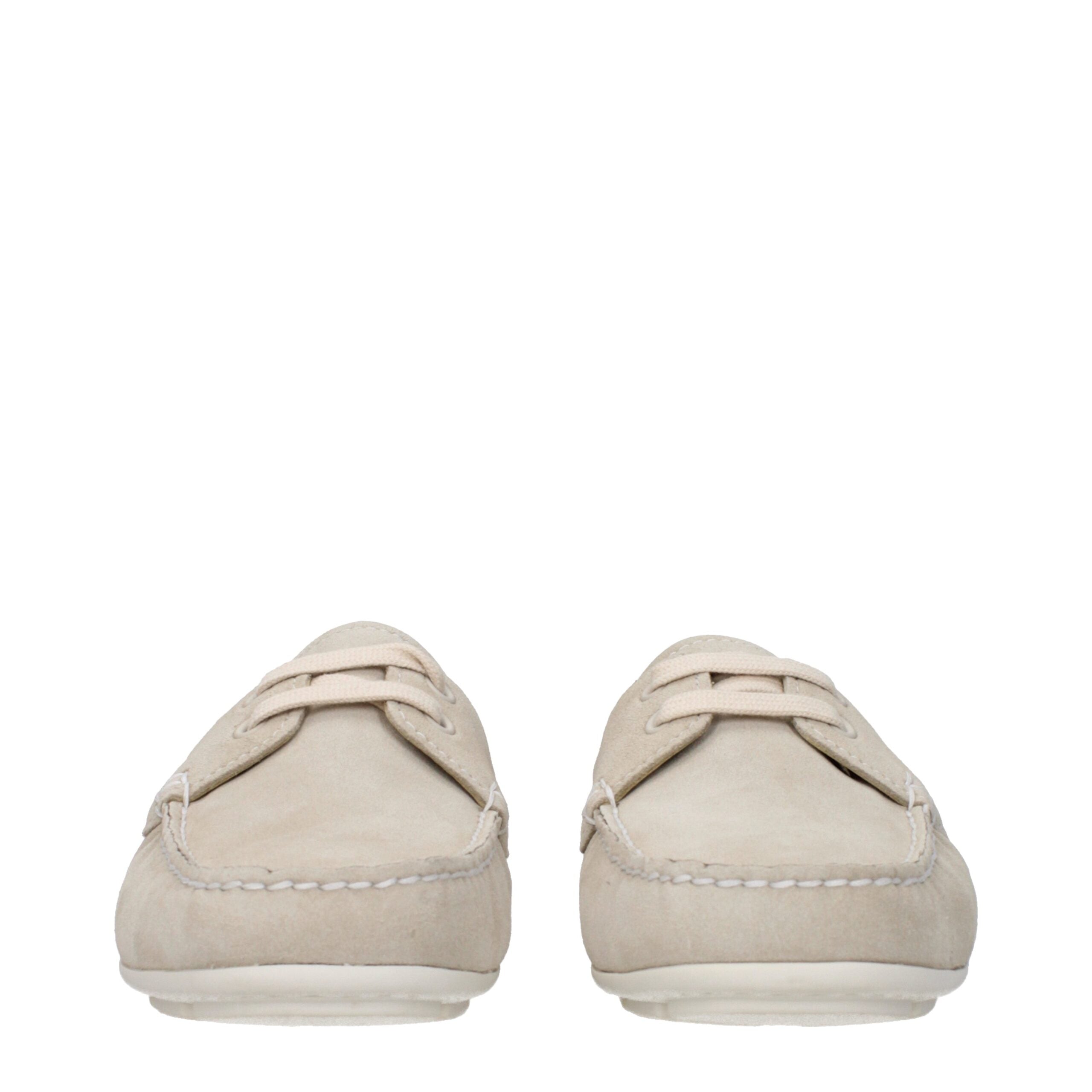 Prada Gray Leather Slip-On Loafers Prada