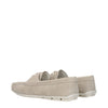 Prada Gray Leather Slip-On Loafers Prada