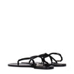 Isabel Marant Black Leather Flip-Flop Sandals Isabel Marant