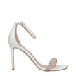 Stuart Weitzman White Leather Stiletto Heels Sandals Stuart Weitzman