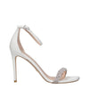 Stuart Weitzman White Leather Stiletto Heels Sandals Stuart Weitzman