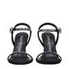 Stuart Weitzman Black Satin Stiletto Heels Sandals Stuart Weitzman