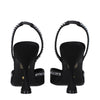 Stuart Weitzman Black Satin Stiletto Heels Sandals Stuart Weitzman