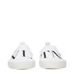 Valentino Garavani White Fabric Slip-On Loafers Valentino Garavani
