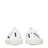 Valentino Garavani White Fabric Slip-On Loafers Valentino Garavani