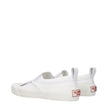 Valentino Garavani White Fabric Slip-On Loafers Valentino Garavani