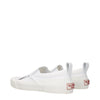 Valentino Garavani White Fabric Slip-On Loafers Valentino Garavani