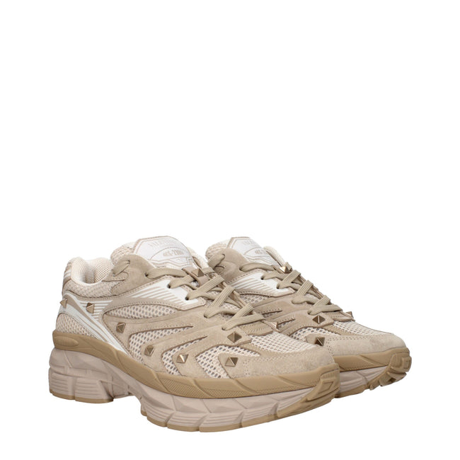 Valentino Garavani Beige Fabric Low Tops Valentino Garavani