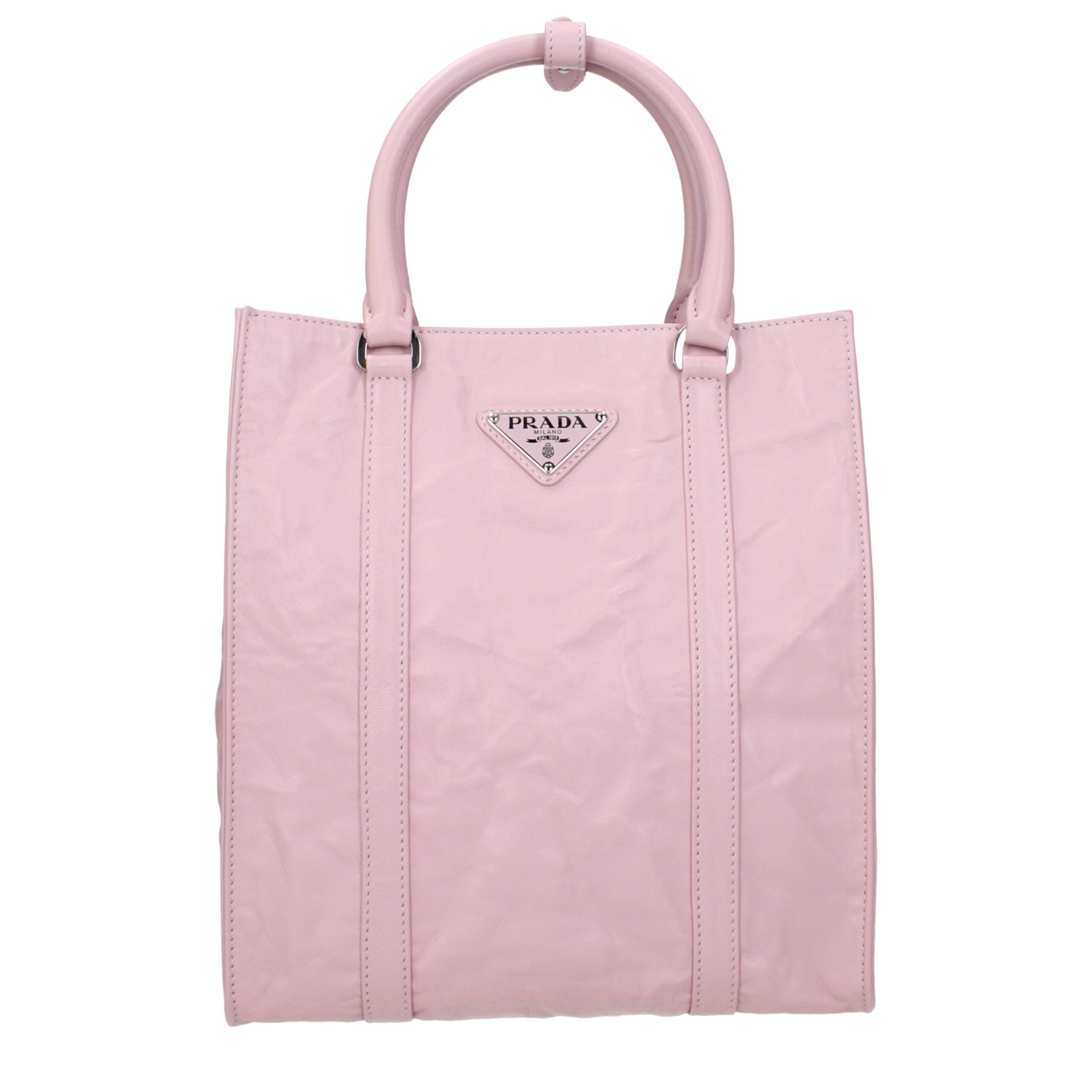 Prada Pink Leather Handbags Prada