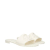 Moncler White Cotton Slippers Sandals Moncler