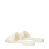Moncler White Cotton Slippers Sandals Moncler