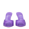 Christian Louboutin Purple Leather Wedges Sandals Christian Louboutin
