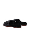 Chloé Black Leather Slippers Sandals Chloé