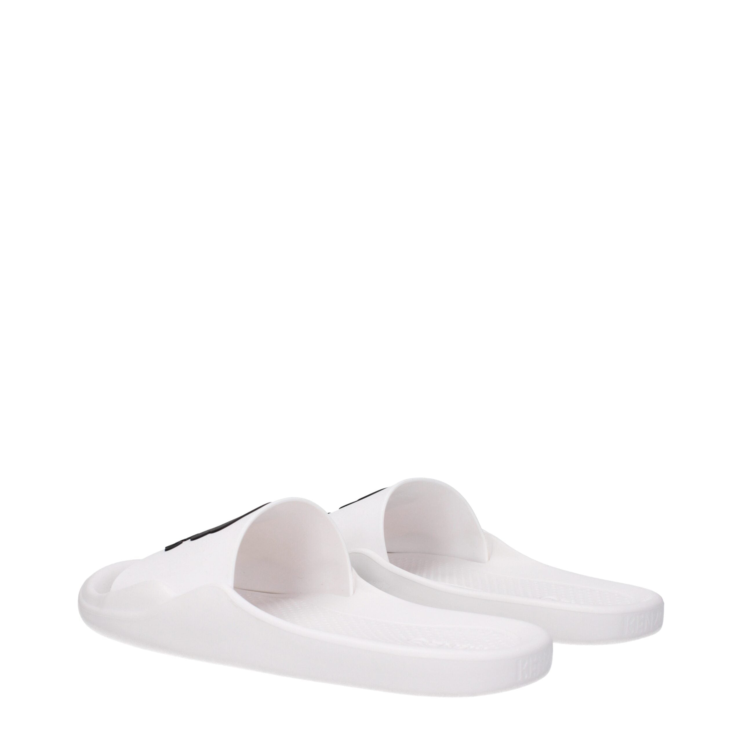 Kenzo White Cotton Slippers Sandals Kenzo