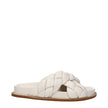 Fabiana Filippi Beige Leather Slippers Sandals Fabiana Filippi