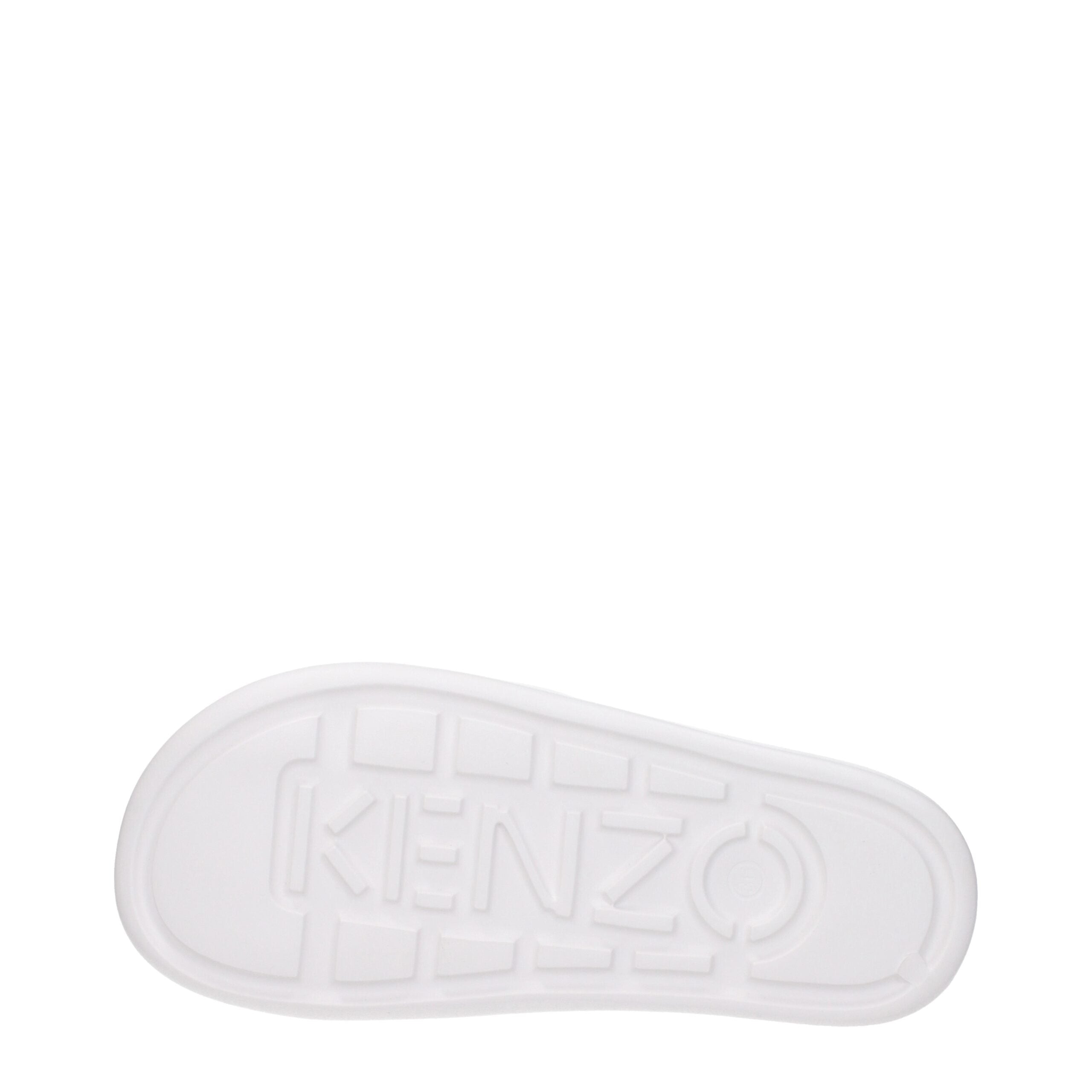Kenzo White Cotton Slippers Sandals Kenzo