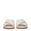 Fabiana Filippi Beige Leather Slippers Sandals Fabiana Filippi