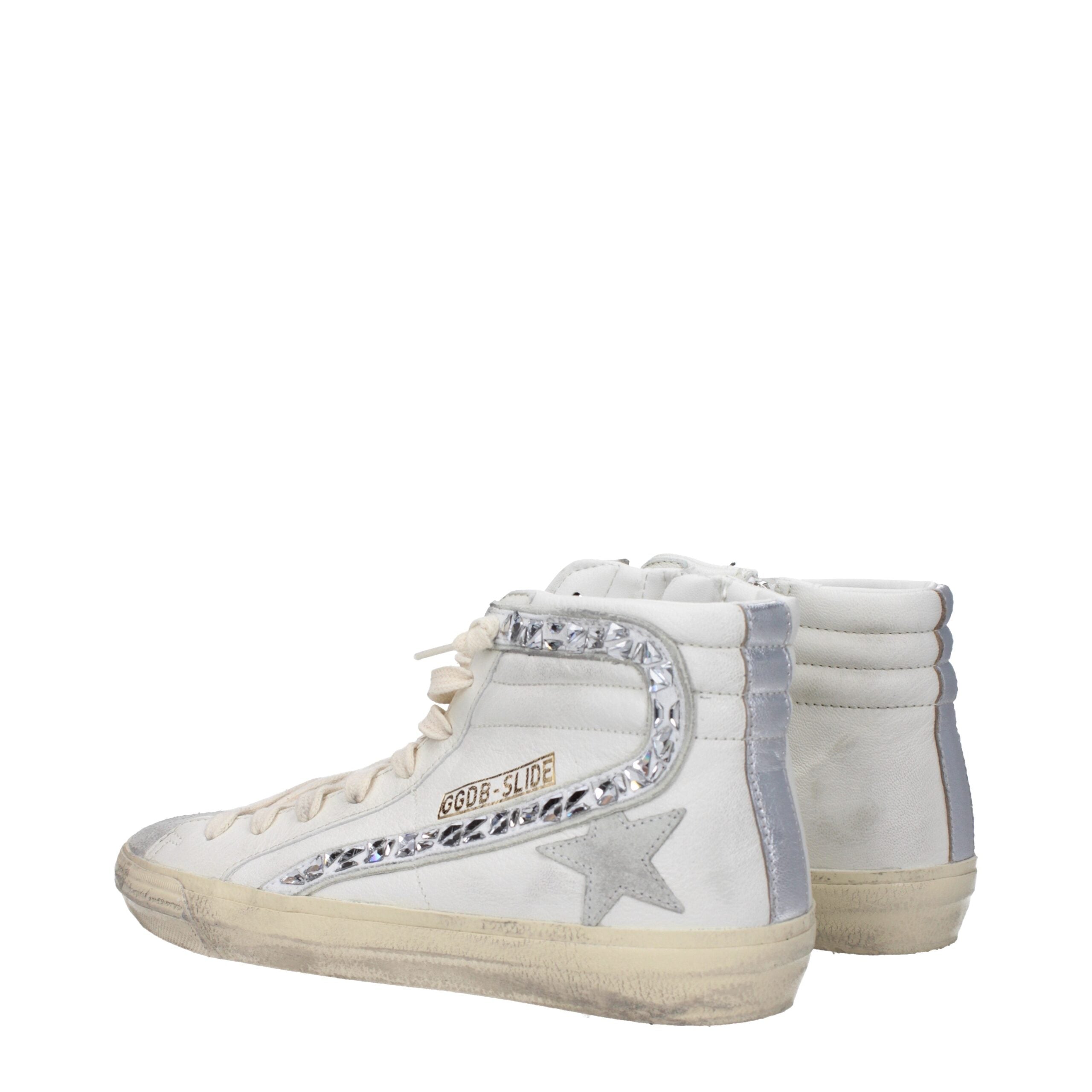 Golden Goose White Leather High Tops Golden Goose