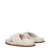 Fabiana Filippi Beige Leather Slippers Sandals Fabiana Filippi