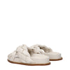 Fabiana Filippi Beige Leather Slippers Sandals Fabiana Filippi