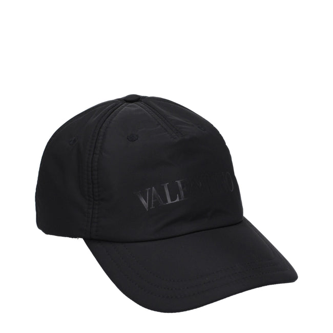 Valentino Garavani Black Polyamide Caps (Baseball Hat) Valentino Garavani