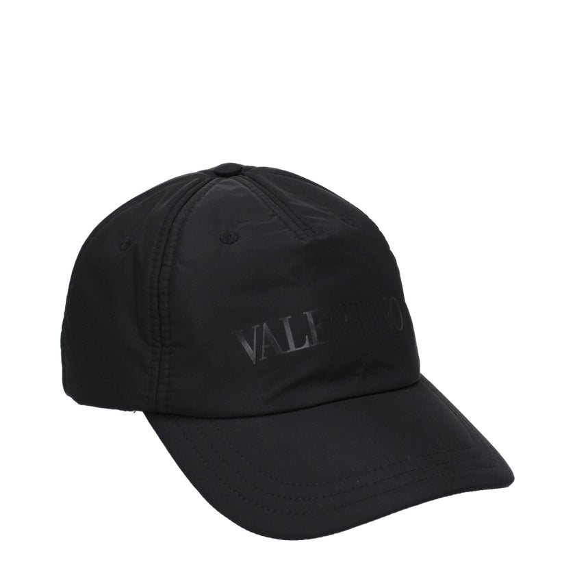 Valentino Garavani Black Polyamide Cap (Baseball Hat) Valentino Garavani