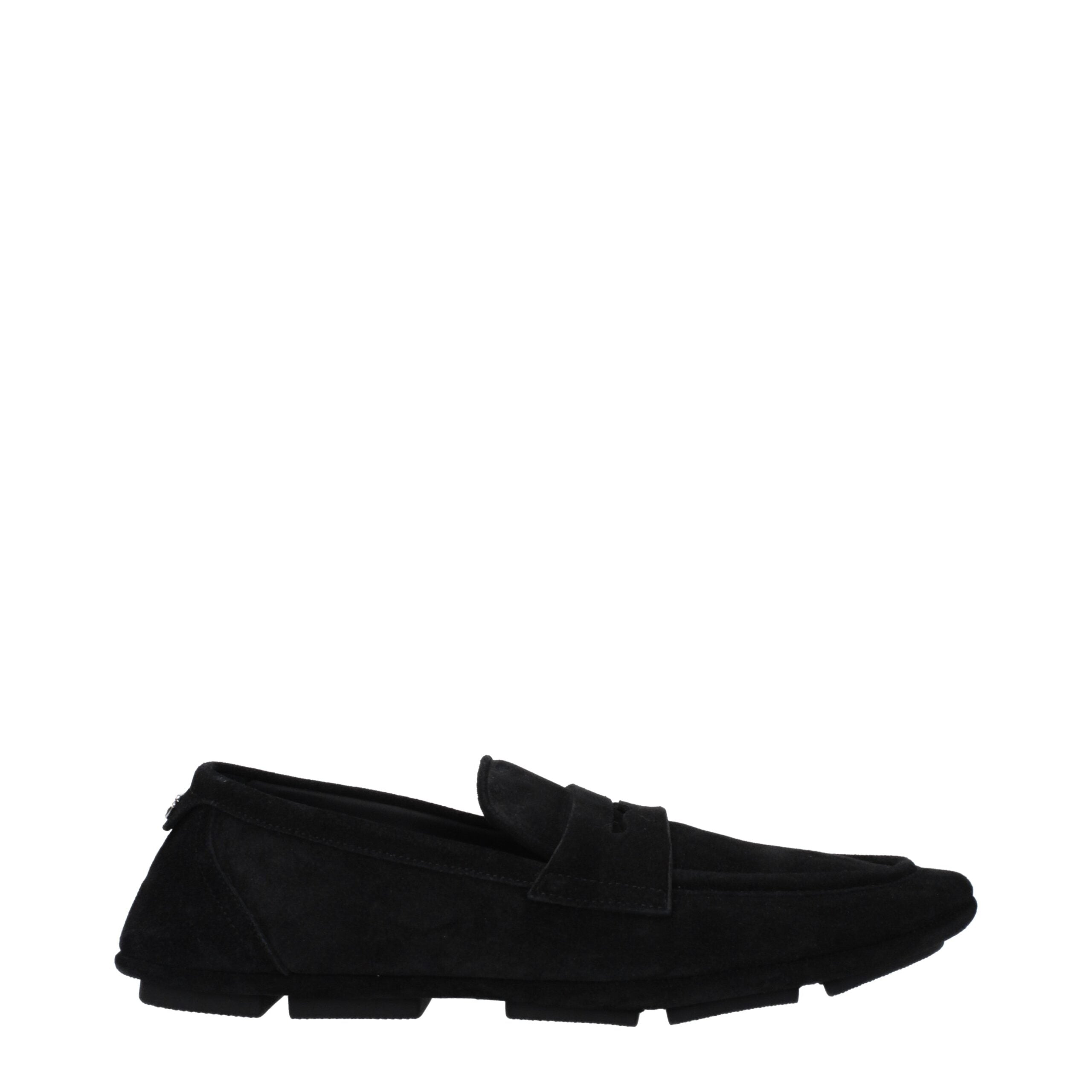 Dolce & Gabbana Black Leather Slip-On Loafers Dolce & Gabbana