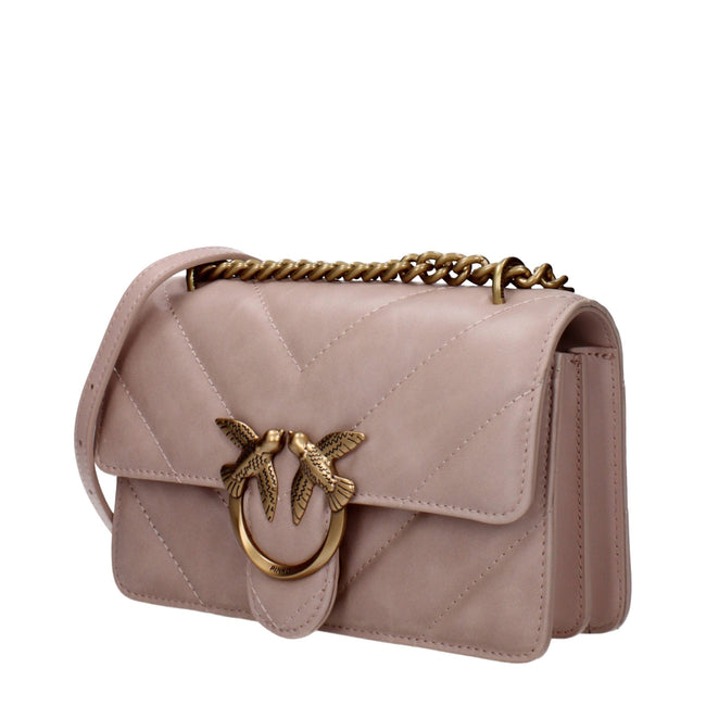 PINKO Pink Leather Crossbody Bags PINKO