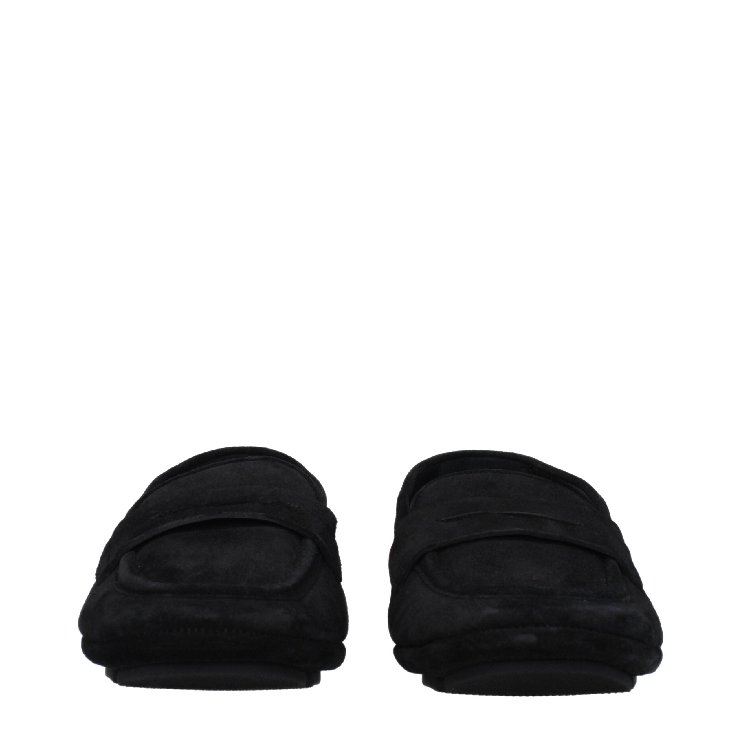 Dolce & Gabbana Black Leather Slip-On Loafers Dolce & Gabbana