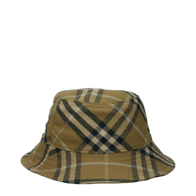 Burberry Green Cotton Bucket Hats Burberry