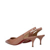 Christian Louboutin Pink Leather Mid Heel Pumps Christian Louboutin