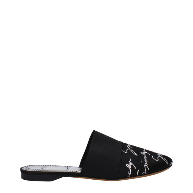 Givenchy Black Satin Slippers Sandals Givenchy