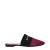 Givenchy Purple Leather Slippers Sandals Givenchy
